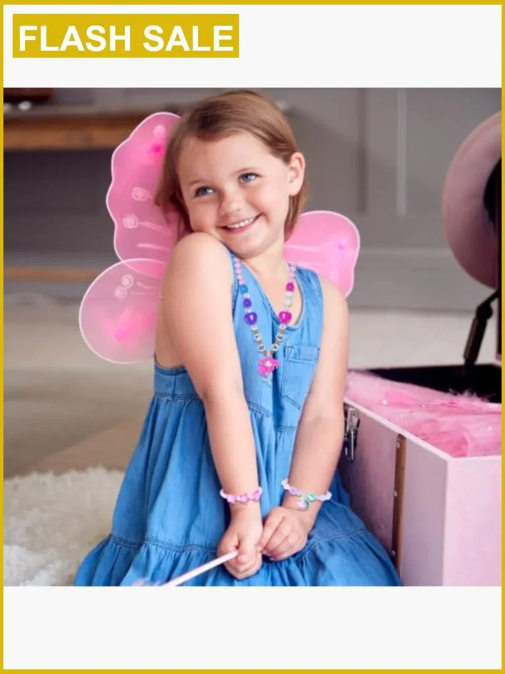 12 Pcs Unicorn Mermaid Necklace & Bracelet Set Toddler Dress Up Jewelry